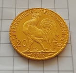 Франция, 20 франков 1912г., золото 6,45 грамм, numer zdjęcia 5