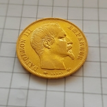 Франция, 20 франков 1858г., золото 6,45г., фото №2