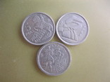 Три монеты по 5 птас-разные, фото №2