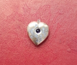 Кулон у вигляді серця для фото.Серебро (*)875 проба, фото №2