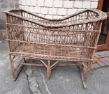 Cot rocking baby wicker USSR, photo number 3