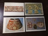 Комплект открыток 1982 Русское золотое шитье. Исторический музей. 24шт, фото №6