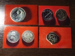 Комплект открыток 1972 Европейские редкие монеты. 16шт, фото №5