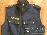Жилетка Polizei +Justizwache рубашка (большой размер), фото №4
