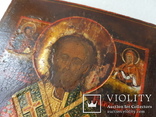 Икона Святого Николая Чудотворца в кованном окладе, фото №7