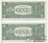 UNC * Замещение Пара 1 one dollar USA / Долар заміщення Пресс 2013, фото №2