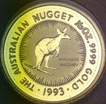 5 долларов 1993г. Когтехвостый кенгуру., фото №2