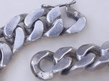 Очень массивный мужской браслет (22 см), серебро, 90 гр. Франция, фото №5