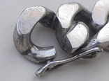 Очень массивный мужской браслет (22 см), серебро, 90 гр. Франция, фото №7