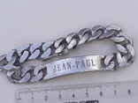 Очень массивный мужской браслет (22 см), серебро, 90 гр. Франция, фото №11