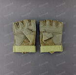 Тактические перчатки Oakley (Беспалый) Olive, фото №7