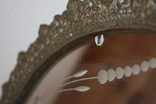 Винтажное бронзовое зеркало в форме веера. Испания., фото №5