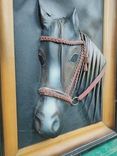 Картина Из кожи "Лошадь", фото №2