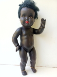 Старинная кукла негритянка, негр, 35 см., целлулоид, CONVERT, Франция. 60-гг., фото №7