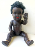 Старинная кукла негритянка, негр, 35 см., целлулоид, CONVERT, Франция. 60-гг., фото №8
