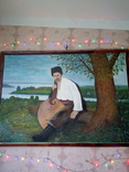 Копия картины Константина Трутовского Шевченко с кобзой сидит на берегу, фото №2