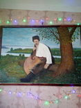 Копия картины Константина Трутовского Шевченко с кобзой сидит на берегу, фото №3