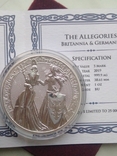  5 марок Аллегория 2019 Германия и Британия 1 oz серебро 999 Аллегории, фото №5