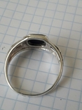 Кольцо с агатом серебро 925 проба, фото №10