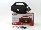 *Atlanfa AT-1829bt BoomBox 12W, портативная колонка с Bluetooth FM и MP3, черная, фото №5