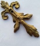 Старинная бронзовая накладка ( элемент декора ), фото №4