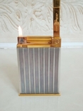 Настольная зажигалка из серебристого и золотого Jeroboam ST Dupont., фото №8
