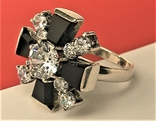 Кольцо перстень серебро 925 проба 8,16 грамма 17,5 р, фото №3