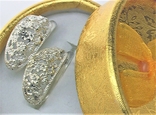 Серьги серебро СССР 875 проба 6,08 грамма, фото №2