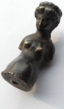 Старинная бронзовая фигурка ( соединительный элемент декора ), фото №4