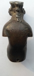Старинная бронзовая фигурка ( соединительный элемент декора ), фото №7
