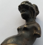 Старинная бронзовая фигурка ( соединительный элемент декора ), фото №10