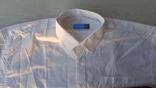 Белая мужская рубашка с коротким рукавом (XXL), фото №3
