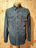 Рубашка джинсовая номерная LEVI*S Бельгия коттон p-p L(состояние!), фото №2