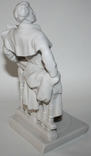 Фарфоровая статуэтка А.С.Пушкин (ЛФЗ.,без клейм.,бисквит), фото №7