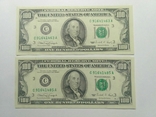 100 долларов 1990   2 банкноты, фото №2