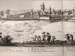 1674 План Ландреси, Франция. Большая карта (62х26, Верже) СерияАнтик, фото №8