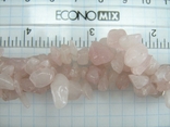 Ожерелье в 3 нити Розовый Кварц Драгоценный Камень длина регулируется 49-54 см 046, фото №4