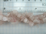 Ожерелье в 3 нити Розовый Кварц Драгоценный Камень длина регулируется 49-54 см 046, фото №9