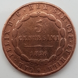 5 centesimi 1826, фото №2