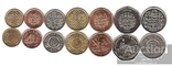 Guyana Гайана - 5 шт х набор 7 монет 1 5 10 25 Cents 1 5 10 Dollars 1978 - 1996, фото №3