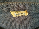 Джемпер из шетландской шерсти SHETLAND сертификат WOOLMARK p-p прибл. S, фото №7