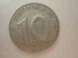 Германия.ГДР 10 пфеннигов  1950 года.А, фото №2