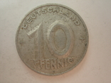 Германия.ГДР 10 пфеннигов  1950 года.А, фото №3