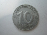 Германия.ГДР 10 пфеннигов  1949 года.А, фото №4