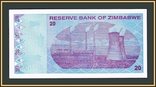 Зимбабве 20 долларов 2009 P-95 UNC, фото №3