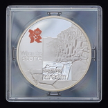 5 Фунтов 2010 Олимпийские Игры - Дорога гигантов (Серебро 0.925, 28.28г), Великобритания, фото №2