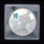 5 Фунтов 2010 Олимпийские Игры - Британский юмор (Серебро 0.925, 28.28г), Великобритания, фото №2