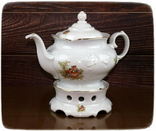 Чайник для заварювання з підставкою Porcelain WANEL, фото №2