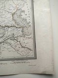 1850 Европа, Украина, Галиция, Россия, большая карта (52х42), фото №9