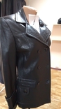 Новая женская  кожаная курточка-пиджак, фото №5